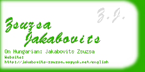 zsuzsa jakabovits business card
